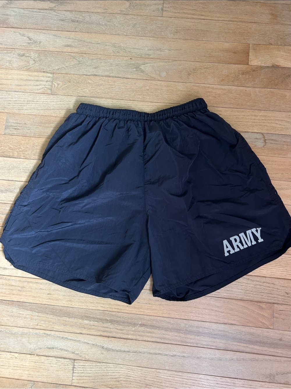 Soffe Black Athletic Shorts with ARMY Print